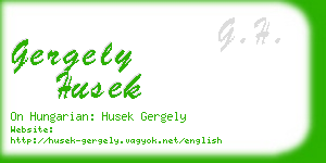 gergely husek business card